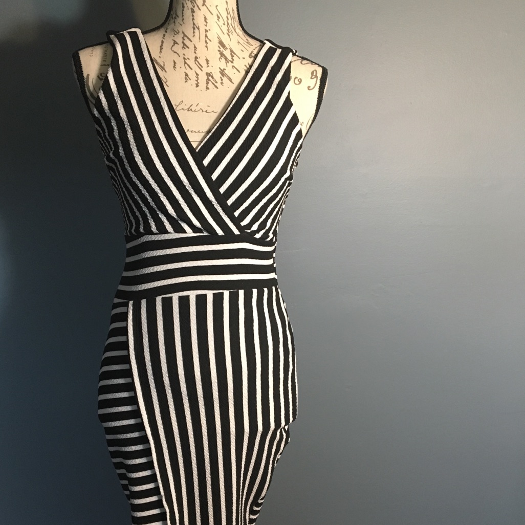 Black And White Stripe Dress